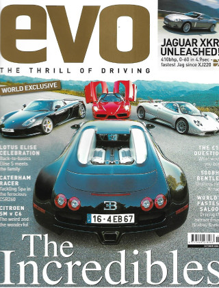 EVO THE THRILL OF DRIVING 2006 OCT - LOTUS ELISE, CSR260, CITROEN SM V C6